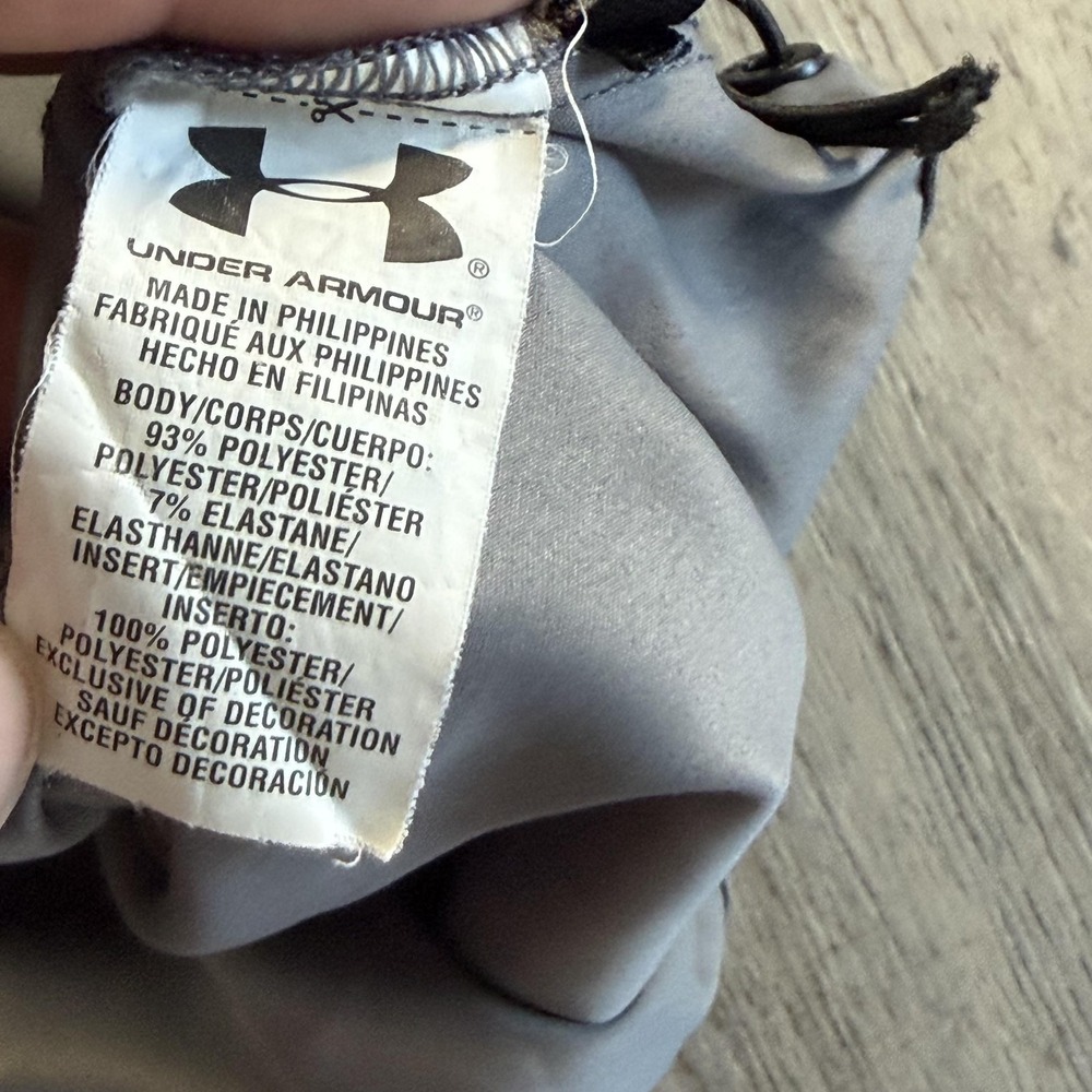Under Armour Pullover Mens Medium Gray 1/4 Zip Short Sleeve Baseball Cage Shirt - Picture 8 of 12